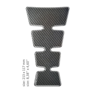 Samolepka - tank pad na nádrž motocyklu ONEDESIGN UNIVERSAL TANK PAD - LESKLÁ ŠEDÁ 21,3 CM