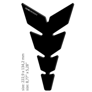Samolepka - tank pad na nádrž motocyklu ONEDESIGN UNIVERSAL TANK PAD MATT BLACK 