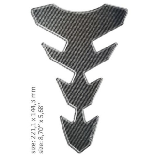 Samolepka - tank pad na nádrž motocyklu ONEDESIGN UNIVERSAL TANK PAD GLOSS GRAY - CARBON DESIGN 