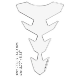 Samolepka - tank pad na nádrž motocyklu ONEDESIGN UNIVERSAL TANK PAD GLOSS TRANSPARENT