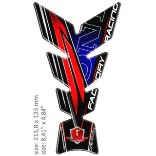 a Samolepka - tank pad na nádrž motocyklu ONEDESIGN UNIVERSAL TANK PAD GLOSS BLACK/RED/BLUE/WHITE - HONDA 