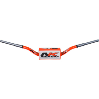 Řidítka na motocykl NEKEN HANDLEBAR SFH VARIABLE DIAMETER CONICAL DESIGN ORANGE WHITE