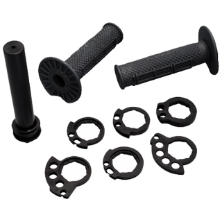 Gripy s plastem plynu pro řidítka NEKEN HANDLEBAR SFH  - GRIPS SFH ČERNÉ - vnější průměr 26,5 mm