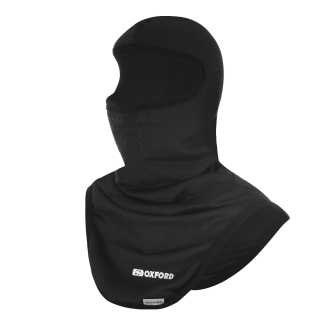 Kukla Balaclava Deluxe syntetické vlákno CA040, OXFORD (černá, s průduchy a dlouhým límcem)