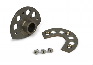 a Hliníkový montážní kit pro kryt předního kotouče RTECH pro YAMAHA viz popis 