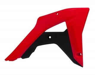 a Spoilery chladiče RTECH pro Honda CRF 250 RX 2019-2021 / CRF 450 RX 2017-2020 (červeno-černé, pár)