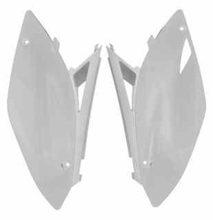 a Boční číslové tabulky (Kawasaki KX 250 F 09-12, KX 450 F 09-11), RTECH (bílé, pár)