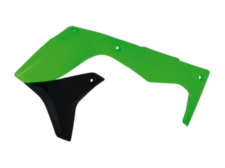 a Spoilery chladiče RTECH  Kawasaki KX 450 F 2016-2018 (zeleno-černé, pár)