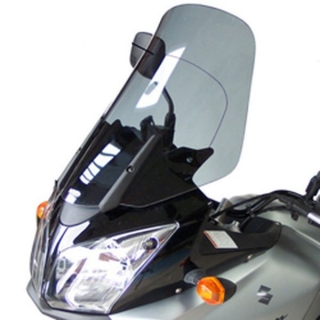 Plexi na motocykl BULLSTER pro SUZUKI V-STROM 650 2004-2010 ČIRÉ, VÝŠKA 53 CM