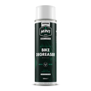 Čistič účinný při rozpouštění a odstraňování mastných a olejových zbytků OXFORD MINT BIKE DEGREASER 500 ml