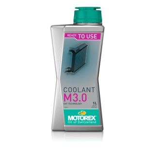 a Chladící kapalina MOTOREX COOLANT M3.0 READY TO USE růžová, balení 1 litr 
