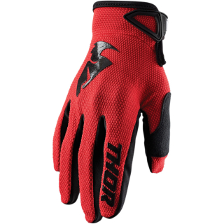A Dětské motokrosové rukavice THOR SECTOR RED velikost M