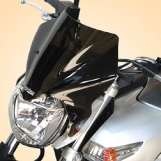 Plexi motocyklu BULLSTER pro YAMAHA XJ 600 2009-2016 kouřově černé, výška 25 cm 