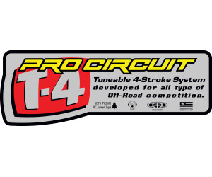 a Samolepka na výfuk Pro Circuit T4