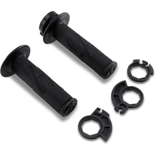 a Motokrosové rukojeti - gripy ODI EMIG PRO GRIPS REVOLUTION V2 Lock-On 2-TAKTY/4-TAKTY barva černá/černá 