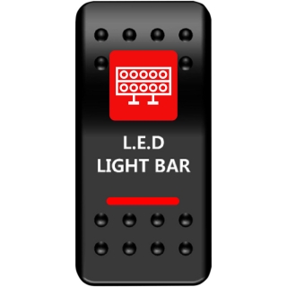 Vypínač LED rampy pro UTV Can-AM Maverick červený
