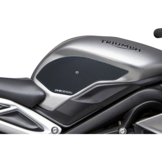 Samolepka - tank pad - tank grips ONEDESIGN pro TRIUMPH DAYTONA 675 / STREET TRIPLE 2013-2020 - barva černá  