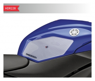 Samolepka - tank pad - tank grips ONEDESIGN pro YAMAHA R6 2008-2016 - barva čirá