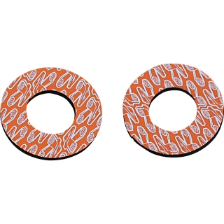 Kolečka na gripy RENTHAL GRIP DONUTZ bílá/oranžová