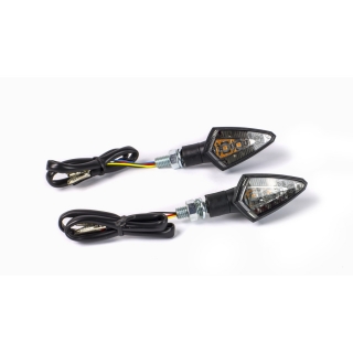 Univerzální zadní LED blinkry PARTS EUROPE TAIL LIGHT ČERNÉ / KOUŘOVÉ SKLO - PÁR
