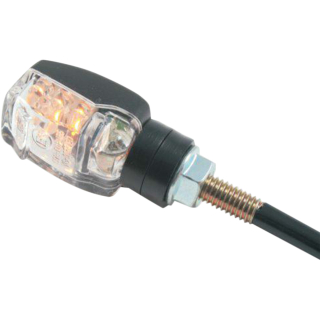 A Univerzální mini zadní LED blinkry PARTS EUROPE TURN SIGNAL ČERNÉ / ČIRÉ SKLO - PÁR