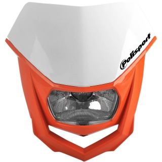 Univerzální přední maska se světlem POLISPORT HALO HEADLIGHTS ORANGE