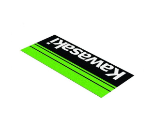 Koberec - rohožka pod motocykl FIM KAWASAKI MX/EN černo/zelený, rozměry 80×200cm