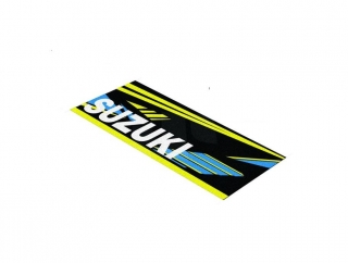 a Koberec - rohožka pod motocykl FIM SUZUKI MX/EN černo/žluto/modrý, rozměry 80×200cm