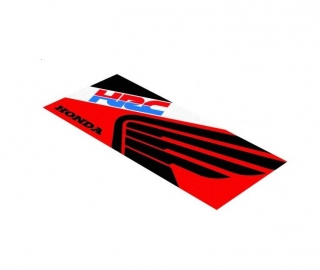 Velký koberec - rohožka pod motocykl FIM HONDA HRC SUPERBIKE typ 601 červeno/černo/bílý, rozměry 80×250 cm
