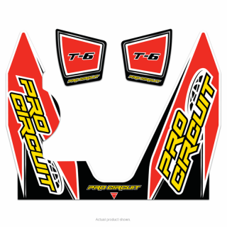 Samolepka na výfuk Pro Circuit DECAL LOGO STICKER KIT T-6 pro YAMAHA YZ 450 F