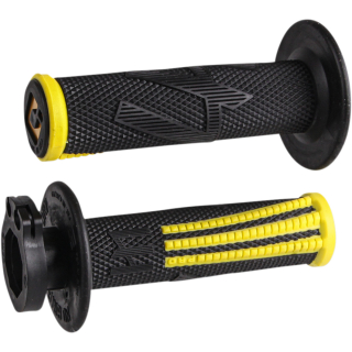 Motokrosové rukojeti - gripy ODI EMIG PRO V2 LOCK-ON 2-TAKTY/4-TAKTY ČERNÁ/ŽLUTÁ
