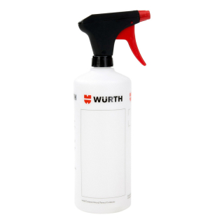 a Rozprašovač - sprejová nádoba z rozprašovačem s odměrkou WÜRTH obsah 1000 ml / 1 litr 