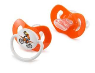 a Sada 2 kusů dětských dudlíků KTM DUMMY TIGER