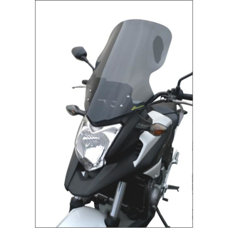 Plexi motocyklu BULLSTER HONDA NC 750 X ABS 2014-2016 KOUŘOVĚ ŠEDÉ 53 CM, SÍLA 4MM