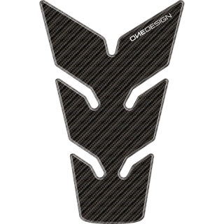 Samolepka - tank pad na nádrž motocyklu ONEDESIGN TANKPAD CARBON LOOK rozměr 116,7mm x 180mm 
