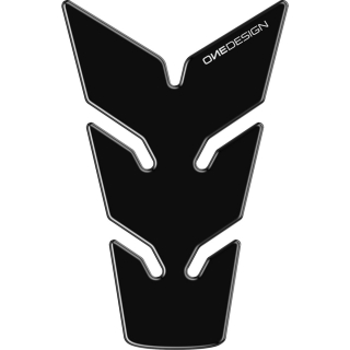 Samolepka - tank pad na nádrž motocyklu ONEDESIGN TANKPAD GLOSSY ČERNÁ rozměr 116,7mm x 180mm 