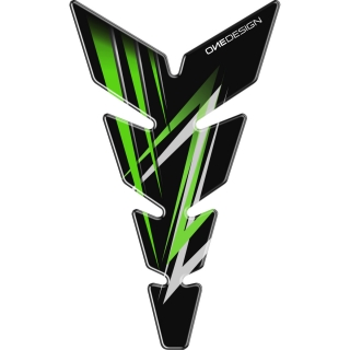 Samolepka - tank pad na nádrž motocyklu ONEDESIGN TANKPAD MOON FLUO ZELENÁ rozměr 134mm x 223mm