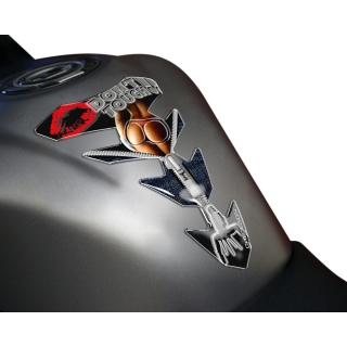 Samolepka - tank pad na nádrž motocyklu ONEDESIGN UNIVERSAL TANK PAD - EXPRESSION SLIM D
