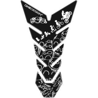 Samolepka - tank pad na nádrž motocyklu ONEDESIGN TANKPAD BLACK EDITION FAC