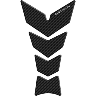 Samolepka - tank pad na nádrž motocyklu ONEDESIGN TANKPAD MOON SOFT TOUCH CARBON FIBER 
