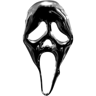 3D samolepka - nálepka ONEDESIGN LABELS IN ECOPRINT SCREAM ČERNÁ