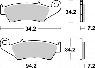 Brzdové destičky HONDA XLV 600 TRANSALP 97-99