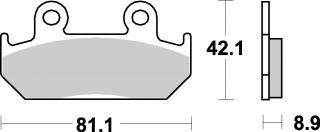 Brzdové destičky HONDA VFR 400 86-90